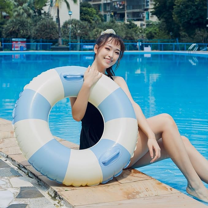 2 PCS Inflatable Pool Floats for Swimming Pool Party Lake Beach Adults - Floaties Pool Tubes Swim Rings Tubes Floaties for Beach Pool Party Decorations