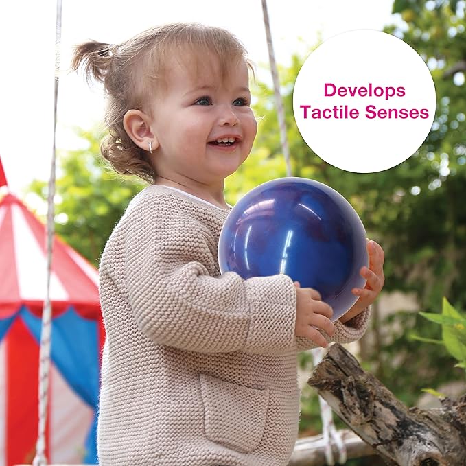 Edushape Color Changing Baby Sensory Ball - Fun Interactive 7 Inch Kids Incredi Ball - Play Throw Squeeze Touch Bounce & Roll Enhance Motor Skills, Logic, Reasoning, and Hand-Eye Coordination