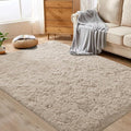 4x6 Area Rug for Living Room: Fluffy Shag Soft Washable Rugs Fuzzy Plush Indoor Carpet for Bedroom Nursery Playroom Dorm Kids Girls Boys Room (Camel, 4'x6')