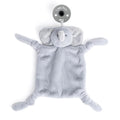 Pacifier Holder with Detachable Pacifier by Bella Tunno, Soft Animal Lovey Snuggle Toy Attaches to Teethers, Baby Gift for Newborn Boys and Girls, Babies 0+ Months, Elephant