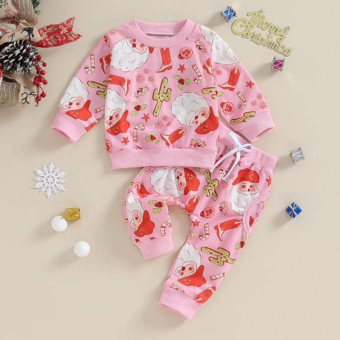 0-4T Toddler Boy Girl Halloween Outfit Fall Clothes Ghost Long Sleeve Sweatshirt Top Pants Baby Halloween Clothes