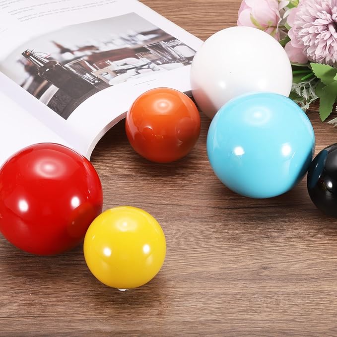 uxcell 2 Pcs Gazing Globe Decor Ball 2.5 Inch 63mm Reflective Garden Sphere Hollow Ball, Seamless Stainless Steel Gazing Ball, Smooth Mirror Globe for Garden Home Decor, Bright Black