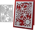 Metal Cutting Dies DIY Merry Christams Embossing Stencil Template Scrapbooking Card Making Mold Photo Album Arts Crafts Tools (Christmas Snowflake-9.8x13cm)