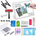 iVyne Corded A4 Light Pad for Diamond Painting & Art Projects – LED Light Board with Diamond Art Accessories – Ultra-Thin & Portable Diamond Dot Light Board, Perfect for Artists - White