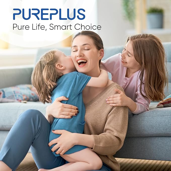 PUREPLUS 5 Micron 10" x 4.5" Whole House KDF/GAC Water Filter, Heavy Metal Removal Replacement Water Filter, RFN10BB-CKDF, 1PACK