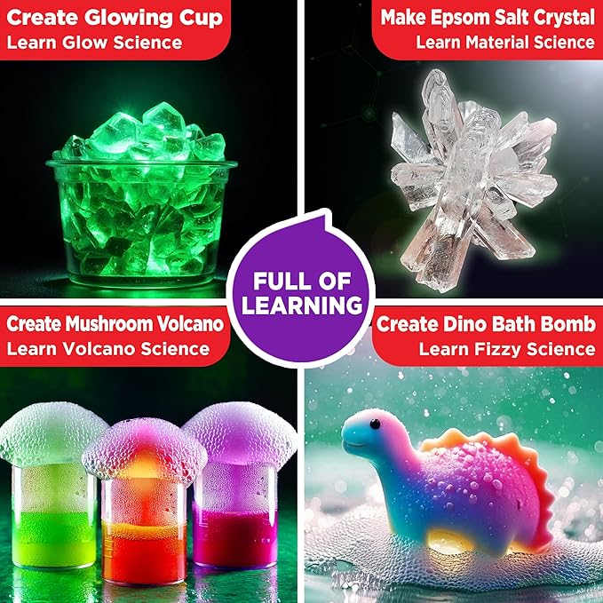 Doctor Jupiter Super Science Kit for Kids Ages 8-12 | Chemistry Set, STEM Toy with 100+ Experiments & Geyser Tube | Birthday Gift Ideas for Boys & Girls 8+ Years Old | Learning & Educational Projects