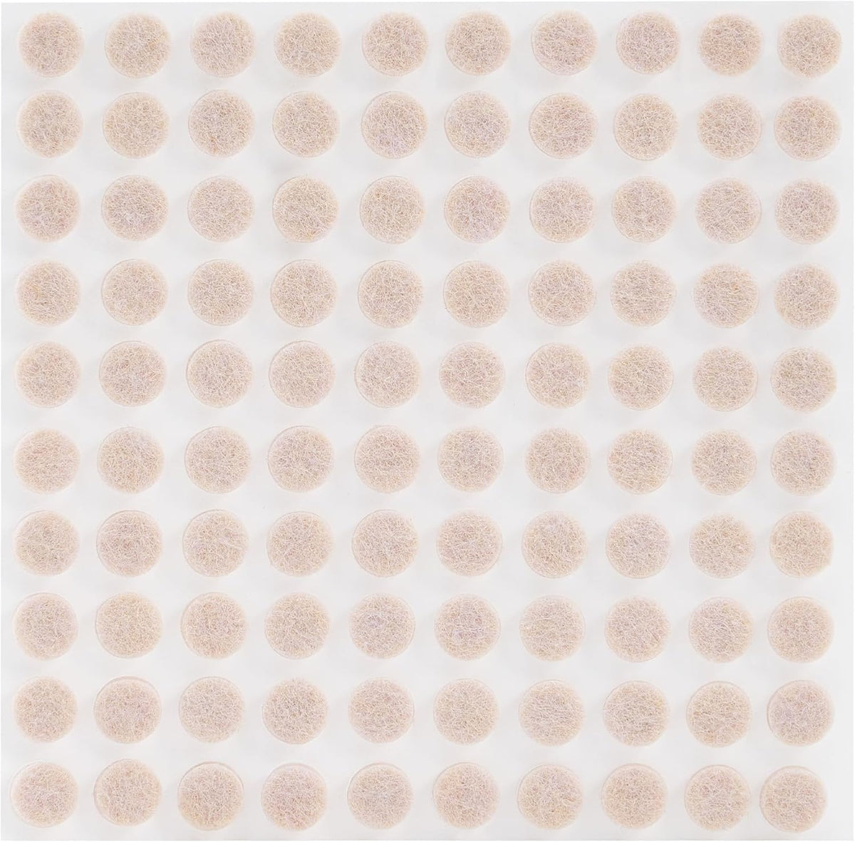 CO-Z 100pcs Felt Cabinet Door Bumpers, Small Pads for Cabinet Doors 0.4 in Diameter, Self Adhesive Thick Felt-Dots Bumper Pads for Furniture Drawers Walls Floors