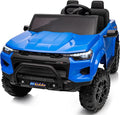 24V 10Ah Ride on Toy for Big Kids, 4WD 2 Seater Electric SUV Kids Car to Drive w/Remote Control, 4x200W Motors - Blue