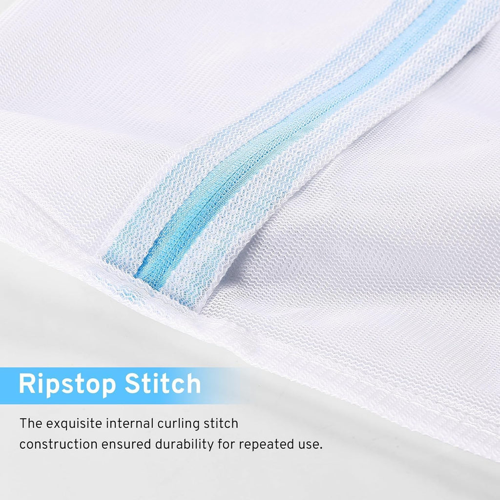 7 Pcs 7 Size Mesh Laundry Bags for Delicates with Premium Zipper, Lingerie Bags for Washing Delicates, Travel Storage Organize Bag, Clothing Washing Bags for Curtain, Blouse, Bra, Hosiery, Underwear