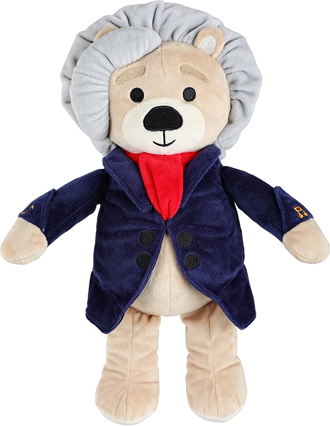 Ludwig Van Beethoven Virtuoso Bear – Plays 40 Mins of Classical Music, Educational & Soothing Musical Teddy Bear for Babies & Toddlers, Ideal