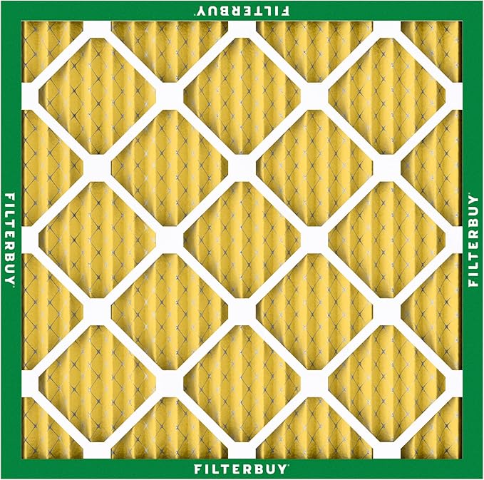 Filterbuy 12x12x1 Air Filter MERV 11 Superior Pet & Allergy Defense (12-Pack), Electrostatic Pleated HVAC AC Furnace Filters Replacement, Made in USA (Actual Size: 11.75 x 11.75 x 0.75)