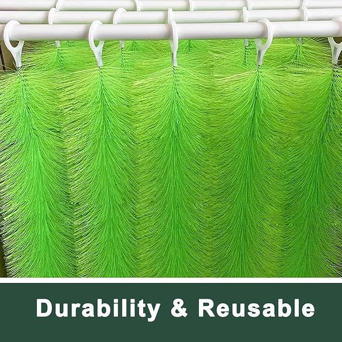 50 Packs Filter Brushes Aquarium Brushes Set for Koi Pond Water Garden Outdoor Pond Skimmers Brush Filter Cleaning Brush 31.5 Inch by 4.7 Inch (Green)