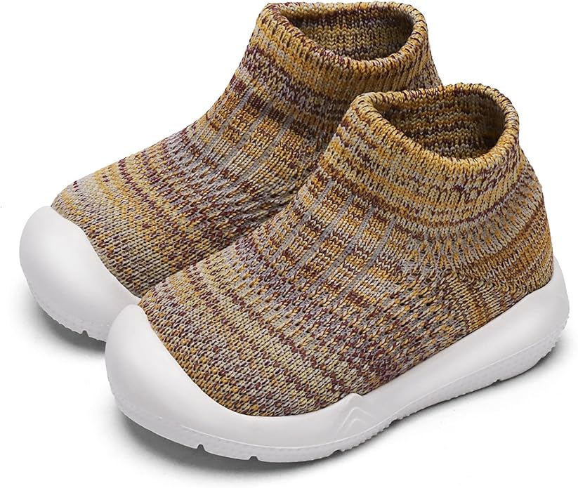 Engtoy Baby Shoes & Socks - Non-Slip Breathable Slippers with Soft Rubber Sole - Baby Boys & Girls Slip On Sneakers