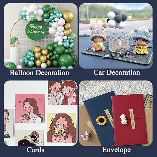 Adhesive Stick dots Two-Sided Sided Mounting Putty Stick Tack for Wall Hanging Crafts Balloons Festival Party Decorations,Clean Removable(0.31"*0.51"-800)