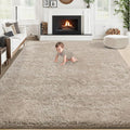 6x9 Area Rug for Living Room: Fluffy Shag Soft Washable Rugs Large Fuzzy Plush Indoor Carpet for Bedroom Nursery Playroom Kids Girls Boys Room (Camel, 6'x9')