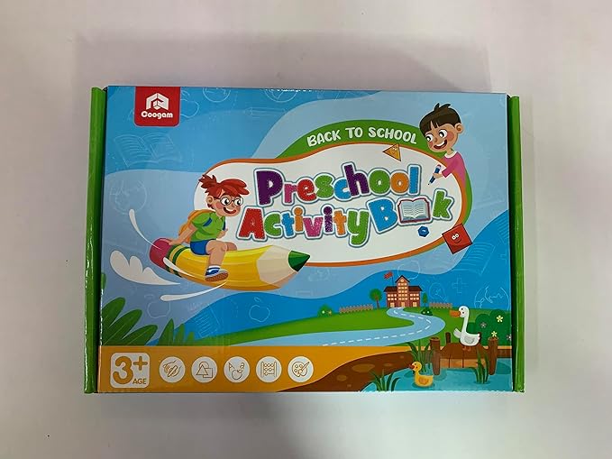 Coogam Pencil Control Tracing Workbook, Learn to Write Alphabet ABC Letters Numbers Handwriting Book Fine Motor Montessori Educational Toy Gift for Preschool Kids