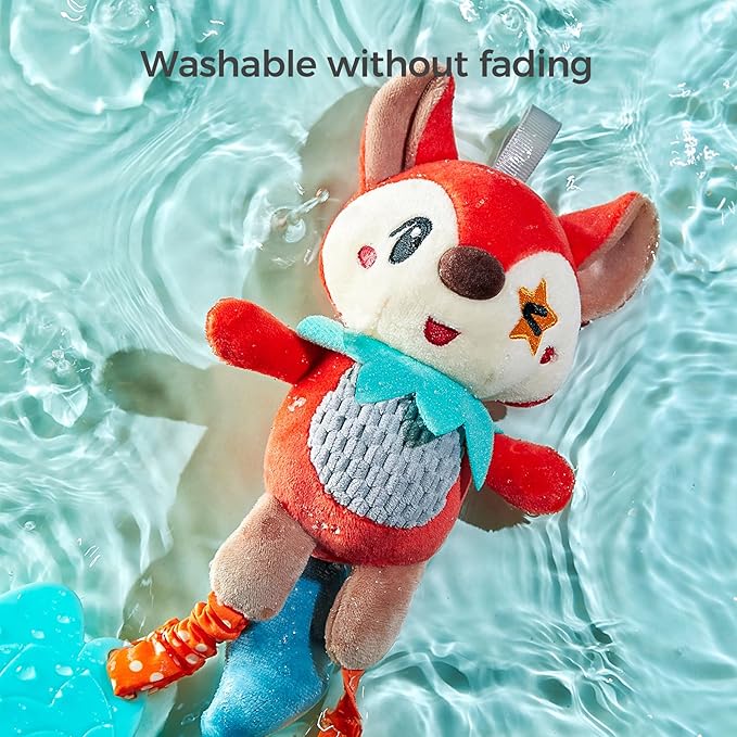 TUMAMA 4 Pack Baby Toys for 0 3 6 9 12 Months, Hanging Crib Toys for Newborn Infant Development, Car Seat Stroller Soft Plush Rattles Toy for Babies