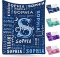 Ship Next Day, Custom Blanket with Name - Printed in USA, Personalized Baby Blankets for Girls, Ultra-Soft Cozy Fleece Blankets, Christmas Birthday Gifts for Boys & Girls Kids Teen Girl