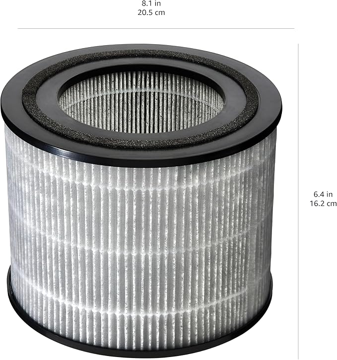 Amazon Basics Air Purifier Replacement 3-In-1 Filter for Amazon Basics Air Purifier B0CL993435 (NOT for other models), Covers Up to 1067 Sq Ft, 1 Pack