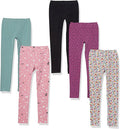 Amazon Essentials Girls and Toddlers' Leggings, Multipacks