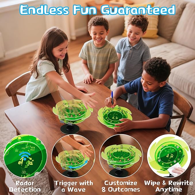 STEM DIY Toys Hand Assembly Electronic Spin The Wheel | Science Craft Kit for Kids Ages 8-9-10-11-12-13-14-15+ Years Old | Educational Gifts for Boys&Girls | Video Guide | (Fire Wheel-Fox Blazer)