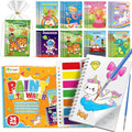 D-FantiX 24 Pack Paint with Water Coloring Books for Kids Ages 4-8-12, Birthday Party Favors Bulk Gifts Goodie Bag Stuffers, Arts and Crafts Classroom Prizes Rewards, Back to School Gifts for Students