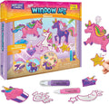 Imagimake Window Art Unicorn | Stained Glass Kit | Unicorn Girls Toys Age 6-8 | 6 Year Old Girl Birthday Gift | Art and Crafts for Girls 8-12 | DIY Suncatcher Kit for 5,6,7,8,9,10,11,12 Year Old Kids