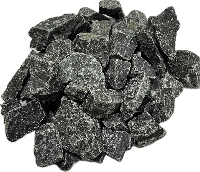 Generic Sauna Rocks, 35 LB Box, Igneous Basalt Steam Sauna Stones, by Loyly Sauna Rocks, Dark Gray