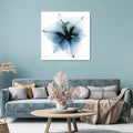 Empire Art Direct Frameless Free Floating Tempered Glass Panel Graphic Wall Art Ready to Hang, 38" x 38", Glacial Amaryllis