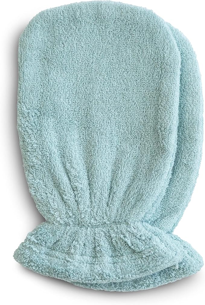 mushie Baby Bath Mitt | Organic Cotton | Pack of 2 (Sea Mist)
