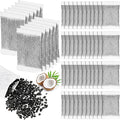Lounsweer 100 Pcs Activated Charcoal Water Filter Coconut Shell Distiller Filters Activated Charcoal Sachets for Most Replacement Countertop Water Distillers