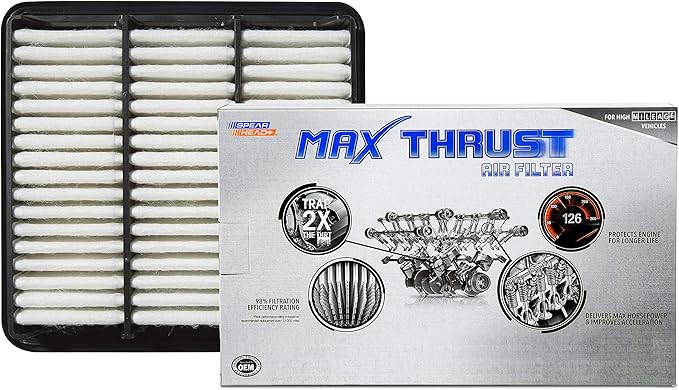 Spearhead MPG Defense Max Thrust Engine Air Filter For All Mileage Vehicles, Fits Like OEM, Restores MPG & Acceleration (MT-470)