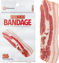BioSwiss Bandages, Bacon Shaped Self Adhesive Bandage, Latex Free Sterile Wound Care, Fun First Aid Kit Supplies for Kids, 24 Count