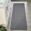 Bath Mat,Ultra Thin Bathroom Runner Rugs,Large Bath Mats for Bathroom,Quick Dry,Non-Slip,Machine Washable,Low Pile,Bath Rug,Shower Outside,Sink,Home Decor Accessories.Dark Grey,2'x5'（24x60inch）