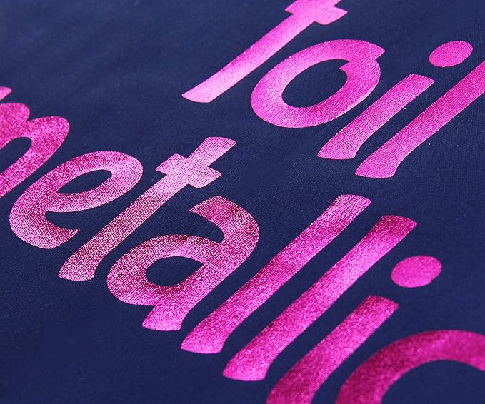 3 Yard x 20" Wide Roll Threadart Metallic Foil Royal Blue Heat Transfer Vinyl Film | Compatible with Venture Explore and Maker, Silhouette Cameo, & Large Format Cutters