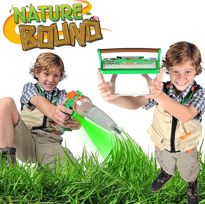 Nature Bound Bug Catcher Vacuum with Light Up Critter Habitat Case | Eco-Friendly Outdoor Toys for Kids | Includes Vacuum and Cage | Bug Vacuum for Kids Toy | Bug Catcher Vacuum