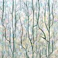 DKTIE Nature Pattern Rainbow Window Film Decorative Stained Glass Window Film Static Cling Films Easy Apply Removable Comes with Tools (U1747-rainbow, 17.7" x 118.1")