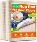 Non-Slip Rug Pad Gripper 2.5x12 Feet, Anti Skid Mat for Under Area Rugs, Keeps Rugs in Position and Safe, Thick Cushioned Carpet Pad for Hardwood Floors Protection