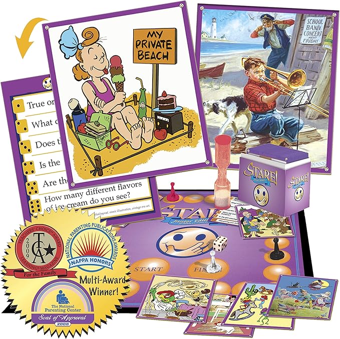 Stare Junior — The Exciting, Award-Winning Game of Memory and Observation — Fun & Educational for The Whole Family, Ages 6 and Up