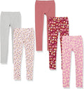 Amazon Essentials Girls and Toddlers' Leggings, Multipacks