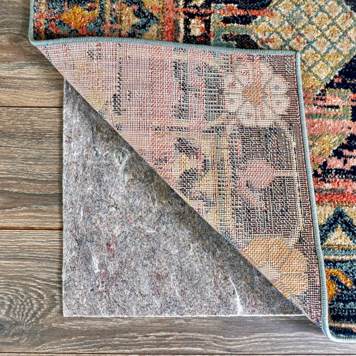 RUGPADUSA - Dual Surface - 5'10" x 8'10" - 1/8" Thick - Felt + Rubber - Non-Slip Backing Rug Pad - Adds Low-Profile Comfort and Protection