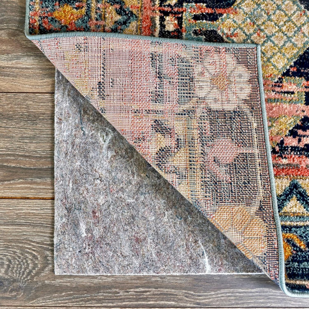 RUGPADUSA - Dual Surface - 4'x6' - 1/8" Thick - Felt + Rubber - Non-Slip Backing Rug Pad - Adds Low-Profile Comfort and Protection