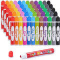 60 Pack Dot Markers, 12 Assorted Colors, 5 Sets x 12 Colors Washable Dot Paint Markers for Toddlers Kids Preschool, Paint Bingo Daubers Supplies, Crafts Kits Coloring Set, Non Toxic Water-Based