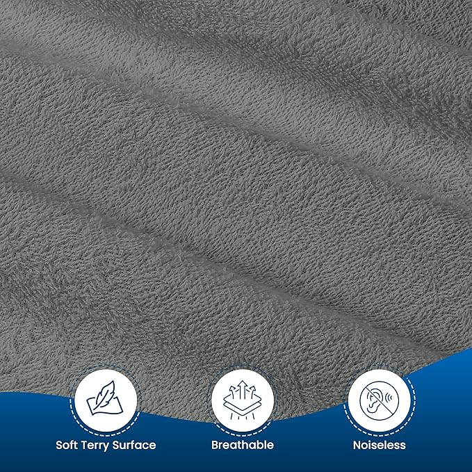 Utopia Bedding Waterproof Mattress Protector Queen Size, Premium Terry Mattress Cover 200 GSM, Breathable, Fitted Style with Stretchable Pockets (Gray)