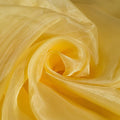 Fynite Organza Fabric - 1 Yard Long, 44" Wide, Bridal Solid Sheer Organza Bolt for Wedding Dress Fashion Craft Decorations - Gold