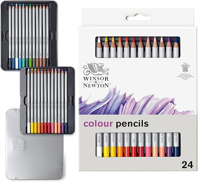 Winsor & Newton Studio Collection Artist Pencils, Color Pencils, Set of 24