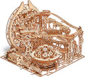 Wood Trick Wooden Marble Run Electric Motorized - 3D Wooden Puzzles for Adults and Kids to Build - 15x14 in - Roller Coaster Wooden Model Kits for Adults and Teens to Build