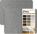 KING MOUNTAIN Coarse Linen Repair Patches, Self-Adhesive Linen Fabric Patches, 8X11 inch 2 PCS, Multi Color, Can be Used for Linen Sofa Repair and Linen Clothes Repair(8" x 11"-2PCS, Smoky Grey)