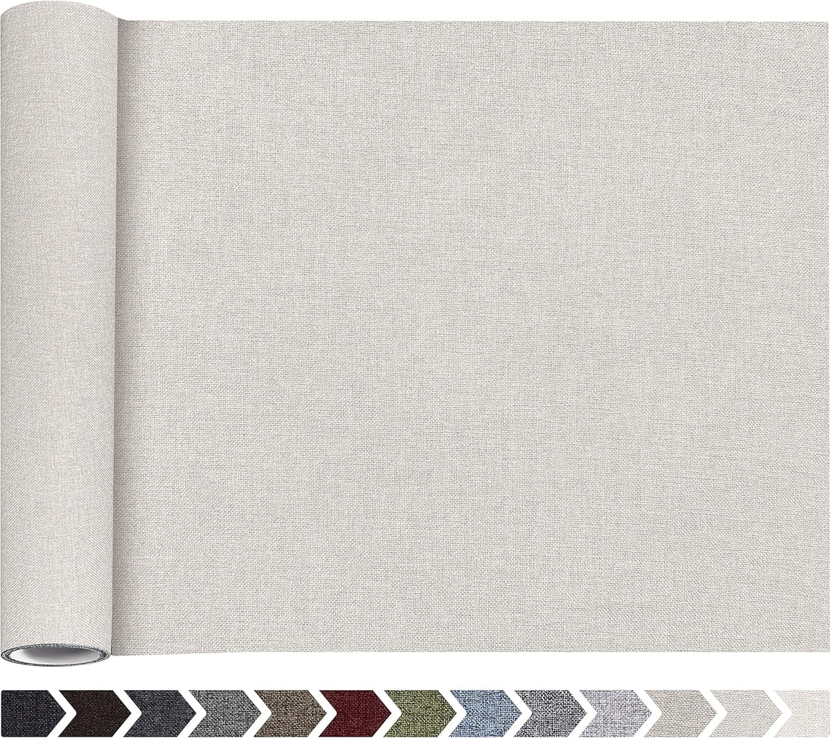 Fine Linen Fabric Patches, Self-Adhesive, Extra Large 12x40 Inch, Multi Color, for Sofa & Clothes Repair