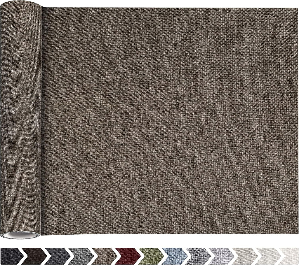 Fine Linen Fabric Patches, Self-Adhesive, Extra Large 12x40 Inch, Multi Color, for Sofa & Clothes Repair